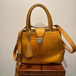 Est 1946 Purse faux leather handbag ostrich crocodile embossed texture NWOT